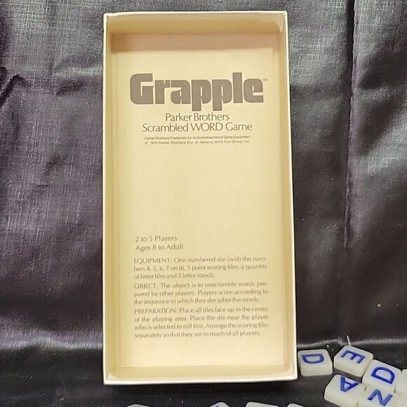 Vintage 1973 Parker Brothers GRAPPLE Word Game, complete in original box - Picture 8 of 8